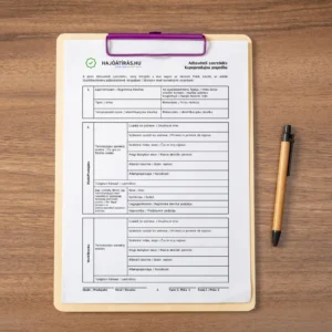 Kétnyelvű hajó adásvételi szerződés (szlovén-magyar) (nyomtatás után, tollal kitölthető)